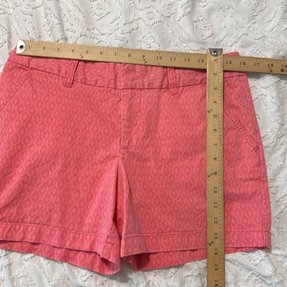 Le Tigre Pink Patterned Women’s Shorts With 5” Inseam Size 10 - Picture 6 of 8